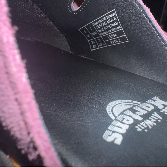 Dr. Martens Pink Suede Mules - Picture 4 of 4